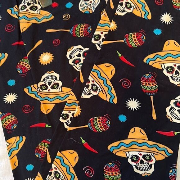 Sugar Skull Leggings size XL Plus - Picture 2 of 9